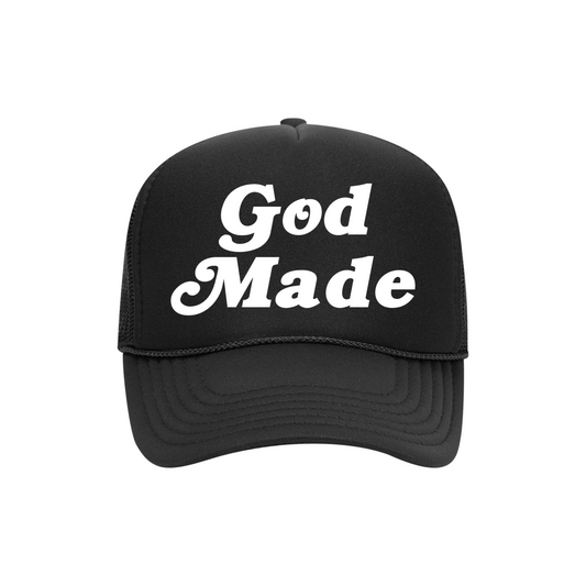 GOD MADE PUFF Print Trucker Hat